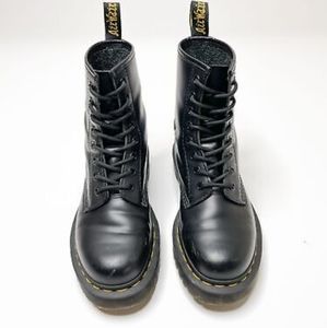 Dr. Martens 1460 Bex black combat boots women's size 5 platform leather lug sole